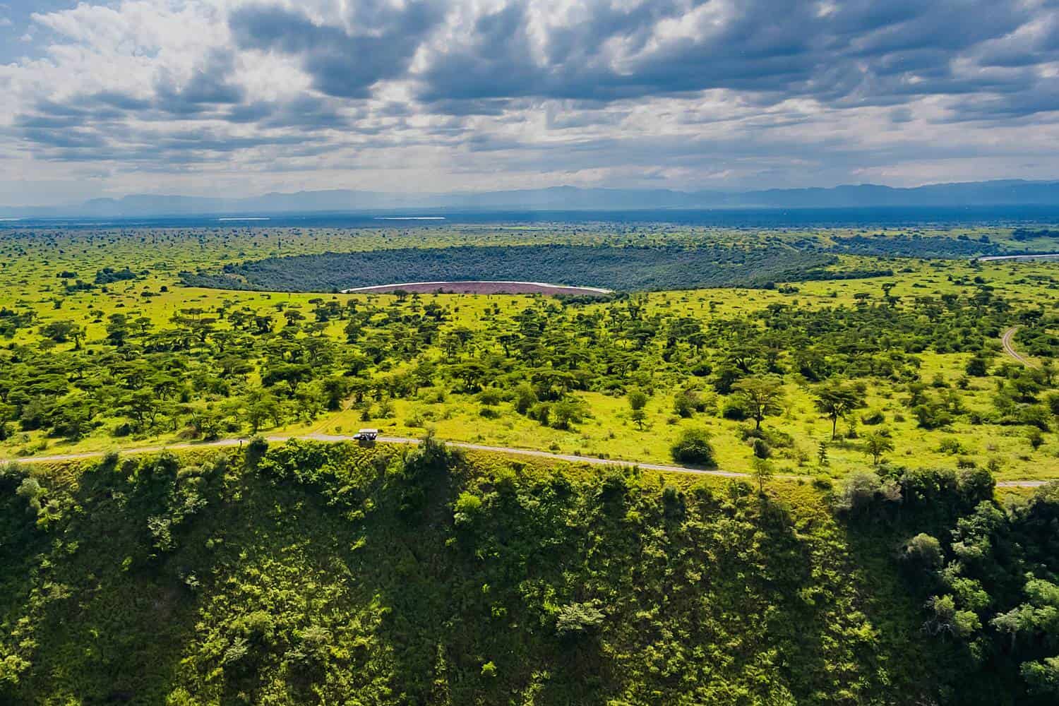 Volcanic Explosion Craters Around Queen Elizabeth Park