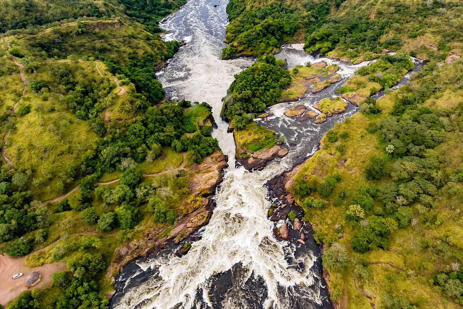 Hiking To The Top Of Murchison Falls