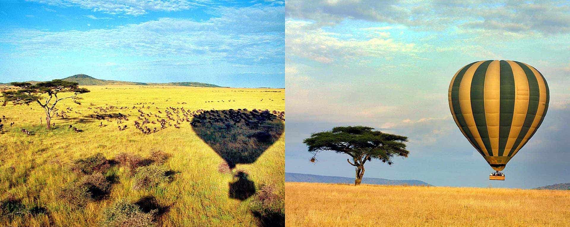 balloon safari in serengeti